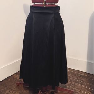 Black Midi Bettie Page Queen of Pinups Skirt